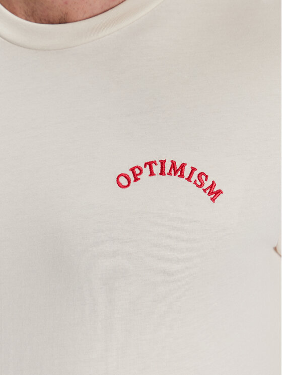Outhorn Outhorn T-Shirt TTSHM451 Écru Regular Fit