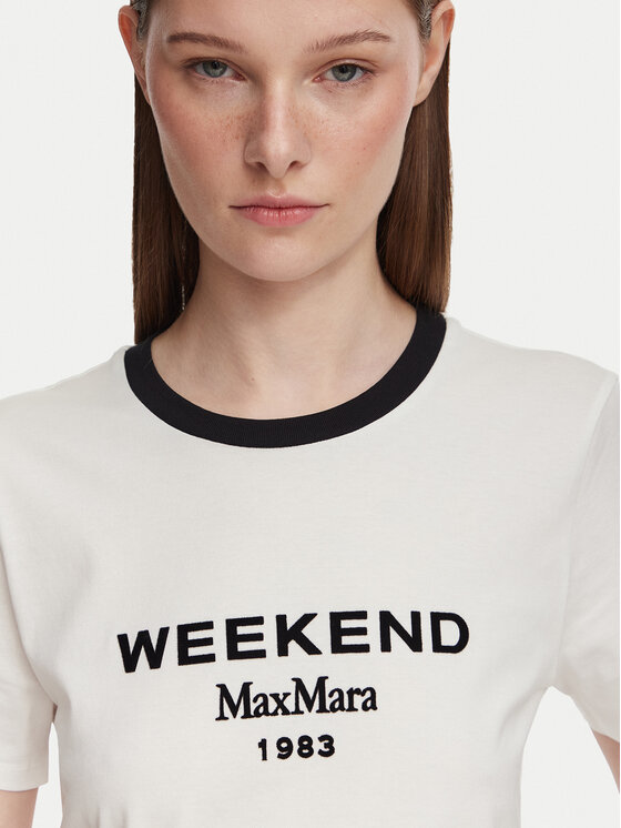 Weekend Max Mara Weekend Max Mara Tričko Edison 2625976041 Biela Regular Fit