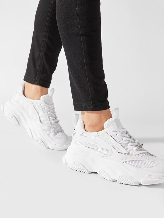 Steve Madden Steve Madden Tenisice Possession-E Sneaker SM19000033 SM19000033-002 Bijela