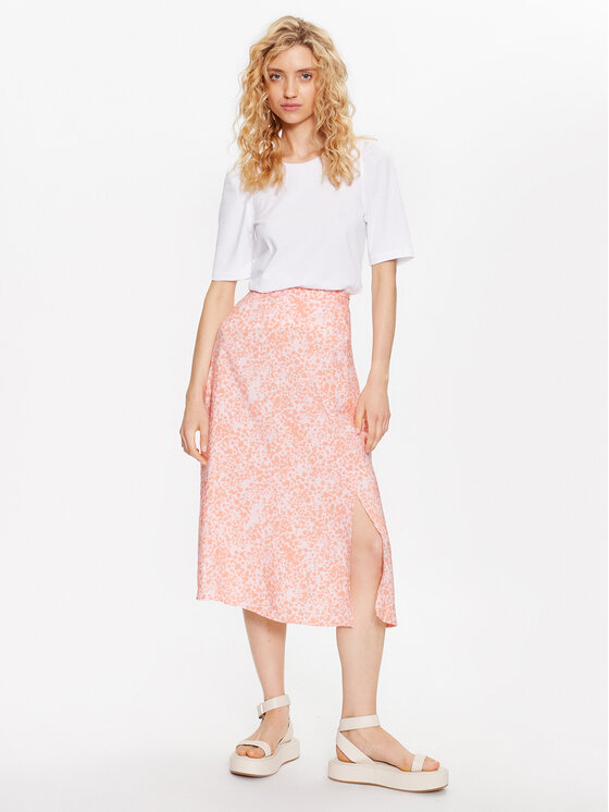 Moss Copenhagen Moss Copenhagen Gonna midi 17511 Rosa Basic Fit