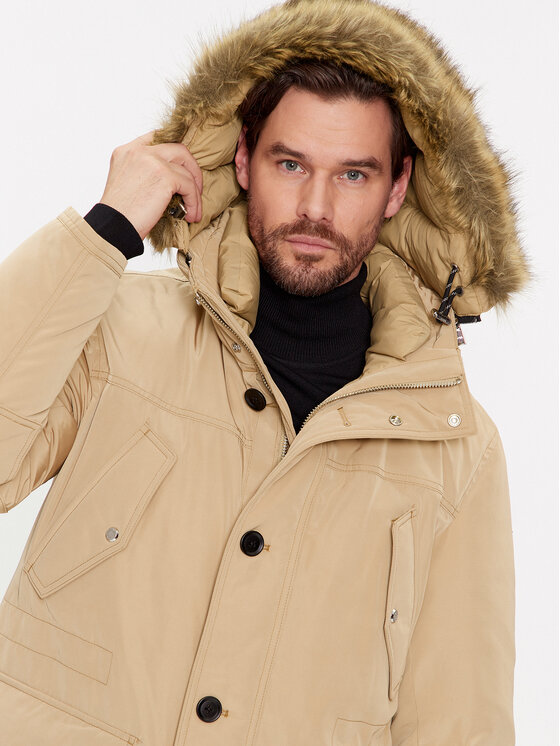 BOSS Boss Giubbotto piumino Dadico 50499371 Beige Regular Fit