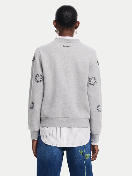 Desigual Desigual Sweatshirt Joya 24WWSK32 Grau Regular Fit