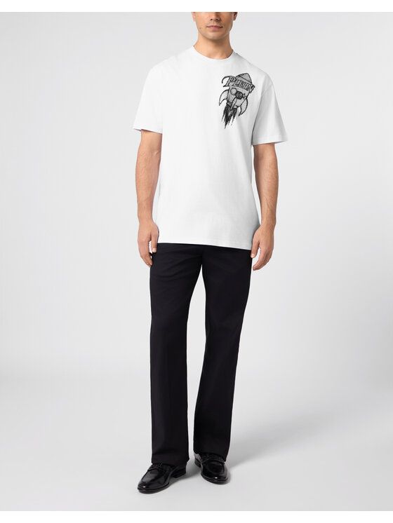 PHILIPP PLEIN PHILIPP PLEIN T-Shirt 31079 Biały Regular Fit