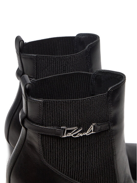 KARL LAGERFELD KARL LAGERFELD Μποτάκια Astra Nova KL33160 Μαύρο