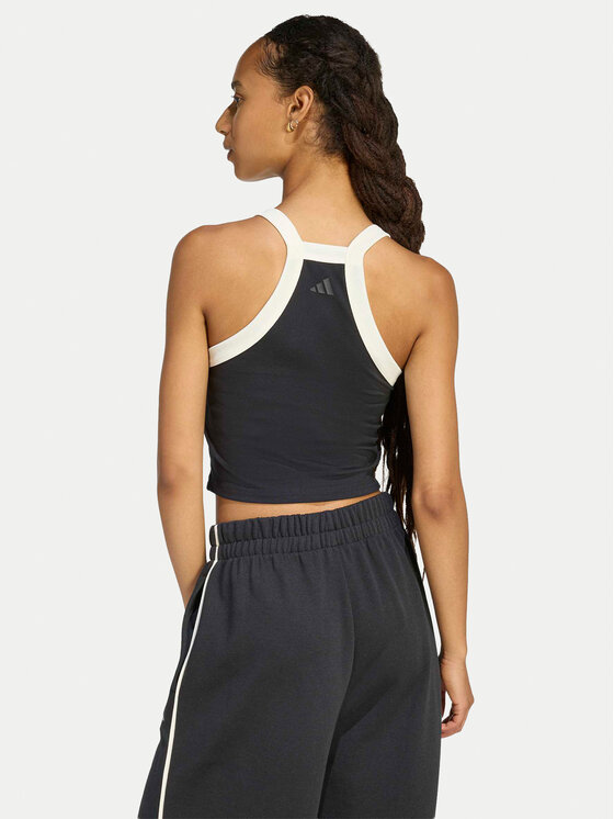 adidas adidas Felső Seasonal Essentials Colorpop KC3936 Fekete Slim Fit