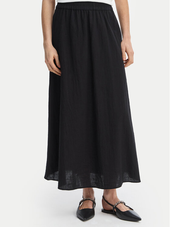 ONLY ONLY Спідниця-максі Tizana 15372613 Чорний Regular Fit