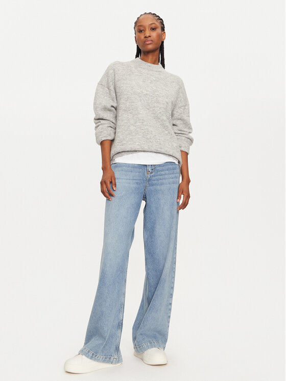 Calvin Klein Calvin Klein Sweter J20J224636 Szary Regular Fit