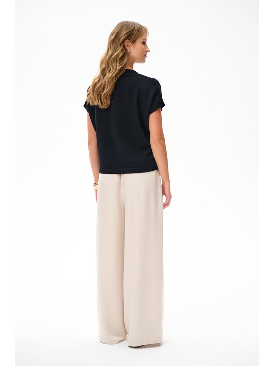 blue shadow blue shadow Bluzka Zoja Czarny Regular Fit