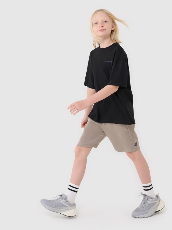 4F 4F T-shirt 4FJWSS25TTSHM2184-20S Nero Oversize