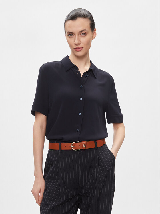 Tommy Hilfiger Košeľa WW0WW41831 Tmavomodrá Regular Fit