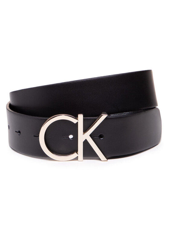 Calvin Klein Calvin Klein Dámsky opasok Ck Adj.Logo Belt 3.5Cm K60K602141 Čierna