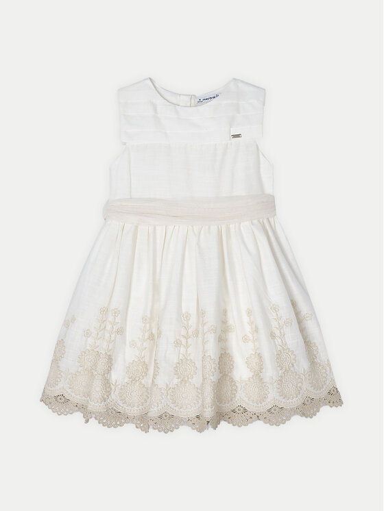 Mayoral Mayoral Rochie elegantă 3917 Alb Regular Fit
