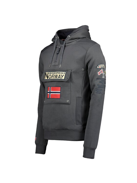 Geographical Norway Geographical Norway Bluza WU4190H/GN-DARK GREY Szary Regular Fit