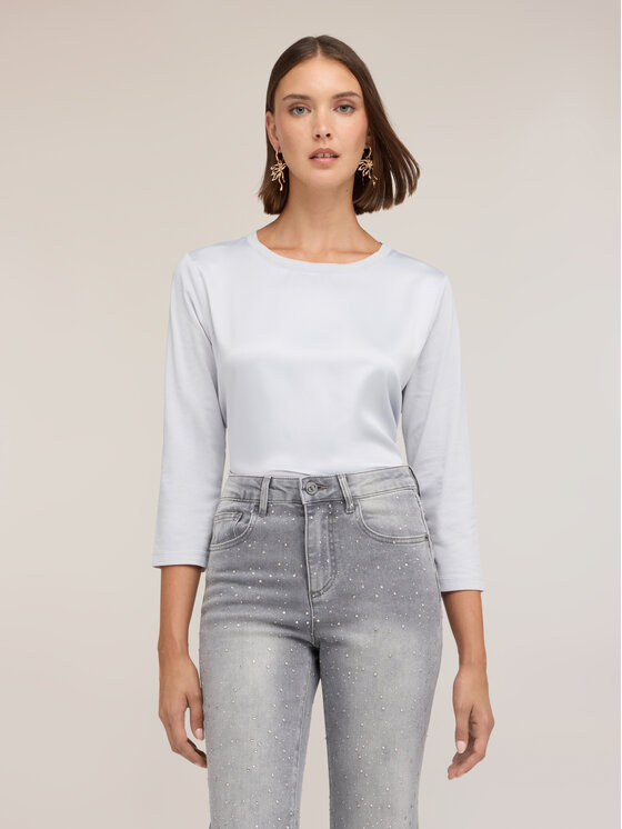 Motivi Motivi T-Shirt G064W503695N003 Turkusowy Regular Fit