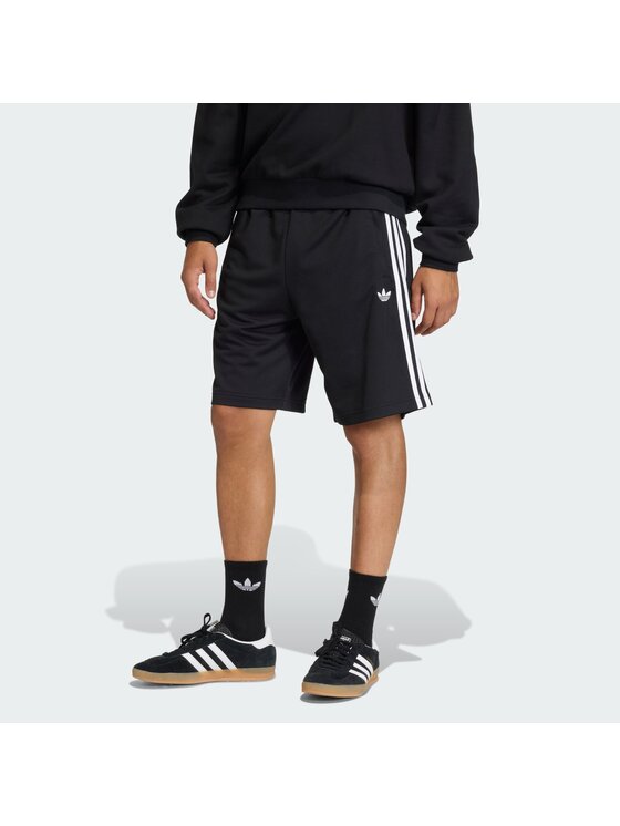 adidas adidas Szorty materiałowe 161551 Czarny Loose Fit