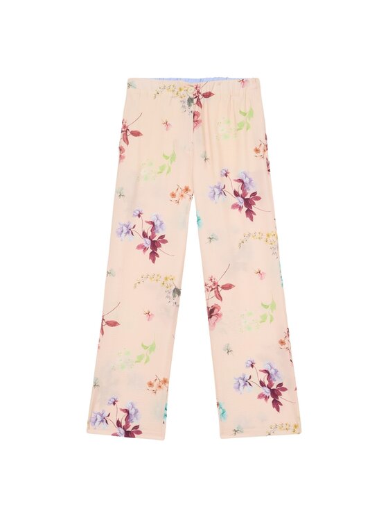 Oltre Oltre Pantaloni di tessuto P010J002466N0R2 Rosa Baggy Fit