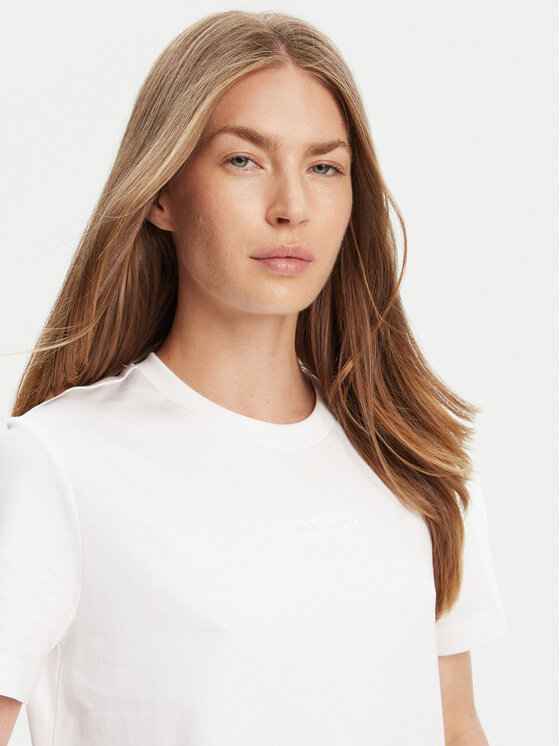 Calvin Klein Calvin Klein T-Shirt LV044C905G Biały Regular Fit