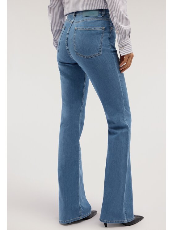 Trussardi Trussardi Jeansy P4419200364N0DF Turkusowy Flare Fit