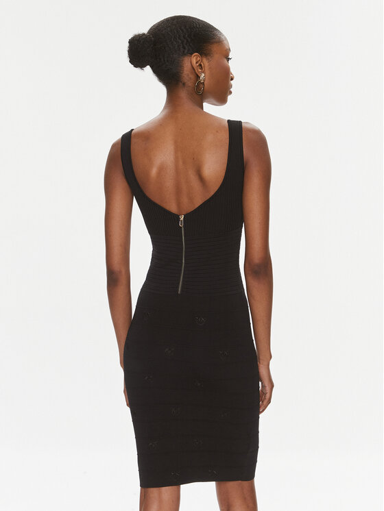 PINKO Pinko Трикотажна сукня Cactus 102879 A1LK Чорний Slim Fit