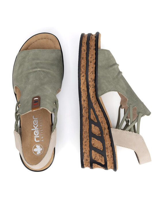 Rieker Rieker Sandalen 68175-52 Grün