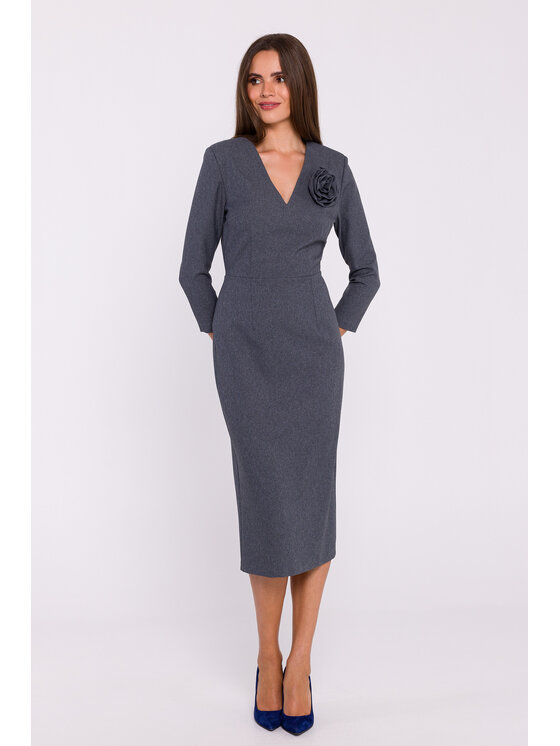Stylove Večerné šaty S372 Sivá Ladies Fit