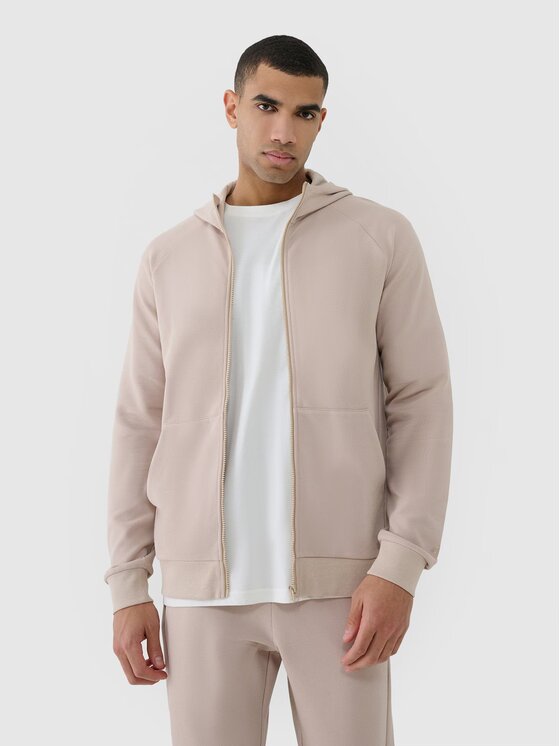 4F 4F Mikina 4FRSS25TSWSM2148-83S Hnedá Regular Fit