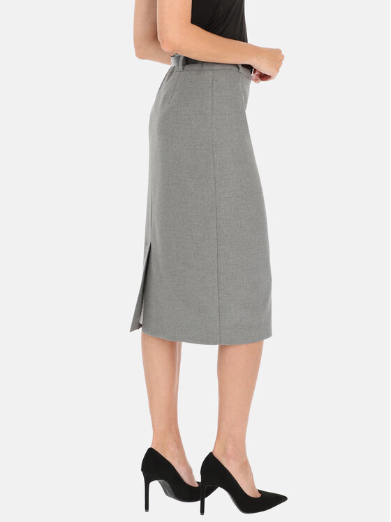 Potis & Verso Potis & Verso Spódnica Naira Szary Slim Fit
