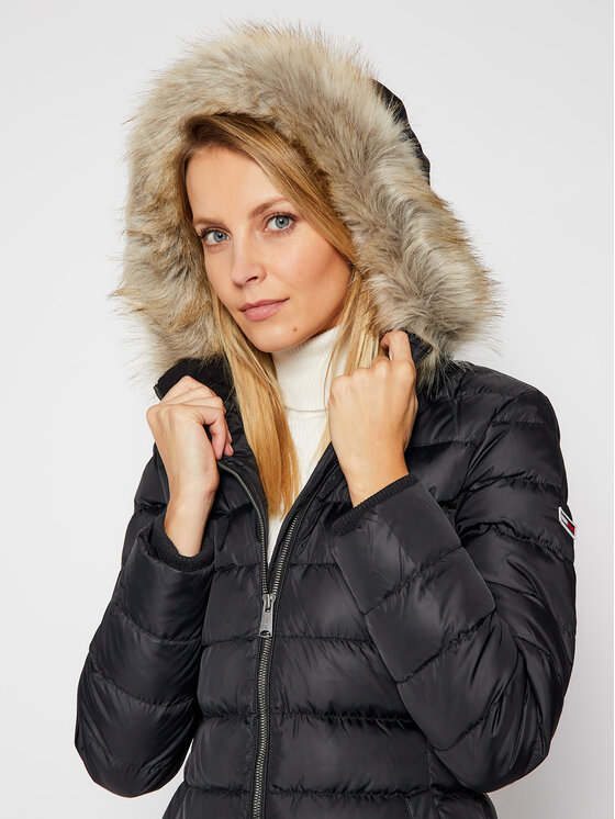 Tommy Jeans Tommy Jeans Winterjacke Essential DW0DW09060 Schwarz Regular Fit