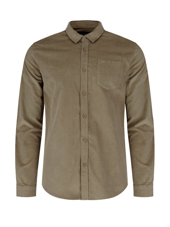 Volcano Volcano Koszula K-MIXO Khaki Regular Fit