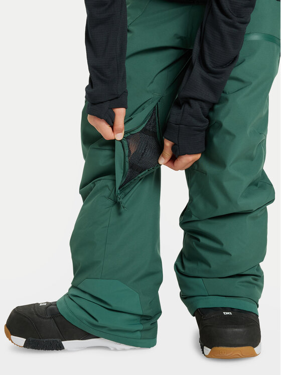 Quiksilver Quiksilver Snowboardové nohavice Utility EQBTP03057 Zelená Regular Fit