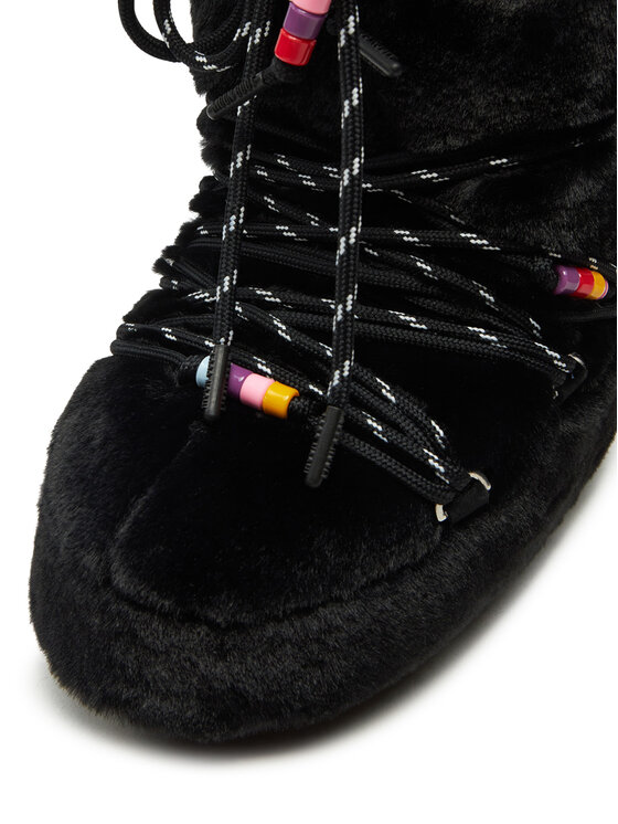 Moon Boot Moon Boot Μπότες Χιονιού Icon Faux Fur BEADS80D1408990 Μαύρο