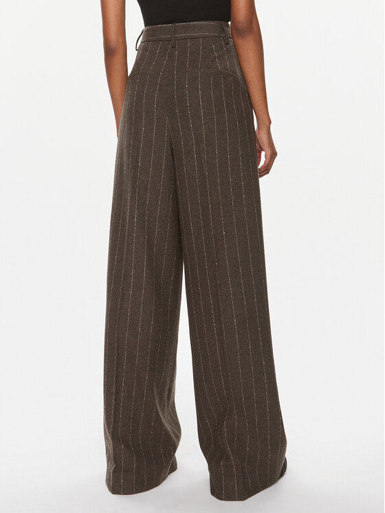 Remain Remain Kalhoty z materiálu BCR759 Hnědá Regular Fit