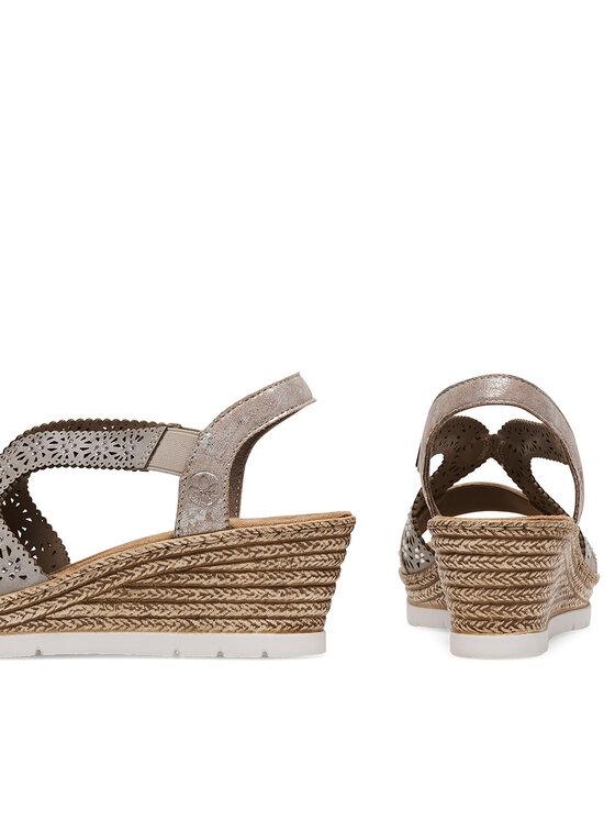 Rieker Rieker Sandalen 61916-91 Silberfarben