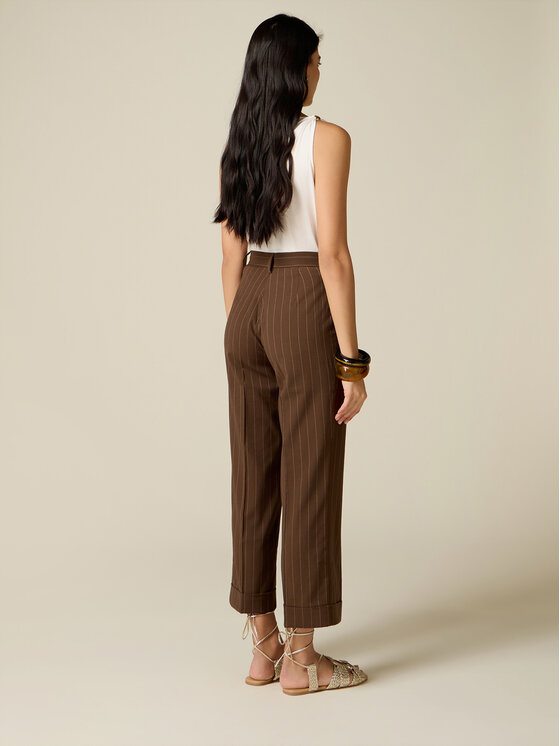 Oltre Oltre Pantaloni di tessuto P0ROR109326N0Z2 Marrone Regular Fit