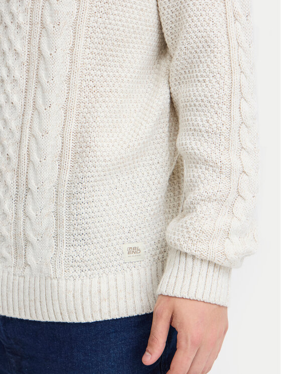 Blend Blend Pullover 20717439 Écru Regular Fit