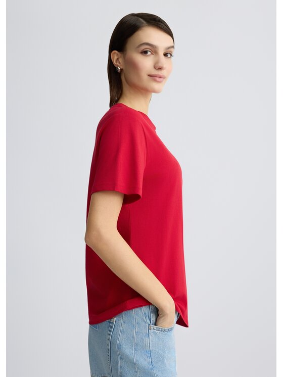 Liu Jo Liu Jo T-Shirt CA5392J6308X0644 Czerwony Regular Fit