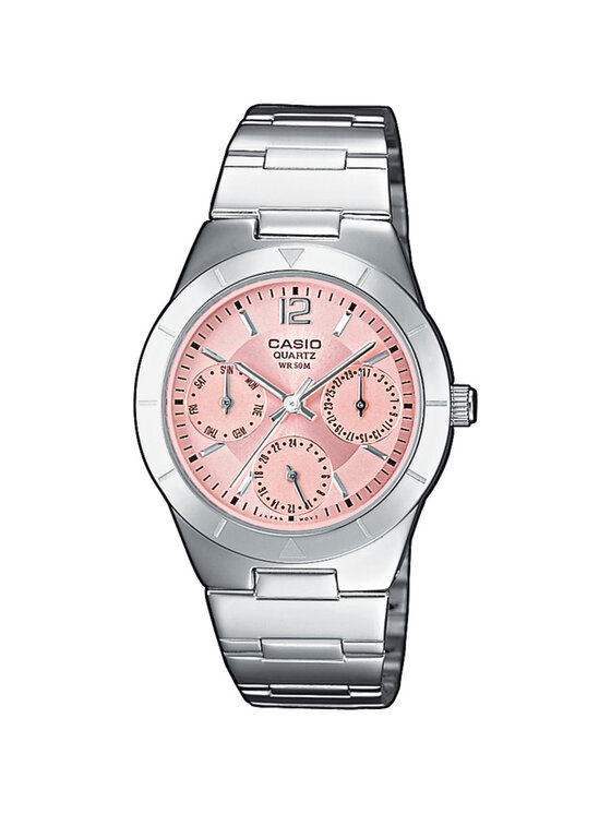 Casio Casio Hodinky LTP-2069D-4AV Strieborná
