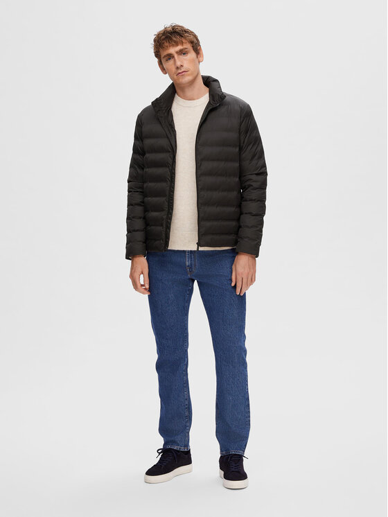Selected Homme Selected Homme Μπουφάν μεταβατικό 16089395 Μαύρο Regular Fit