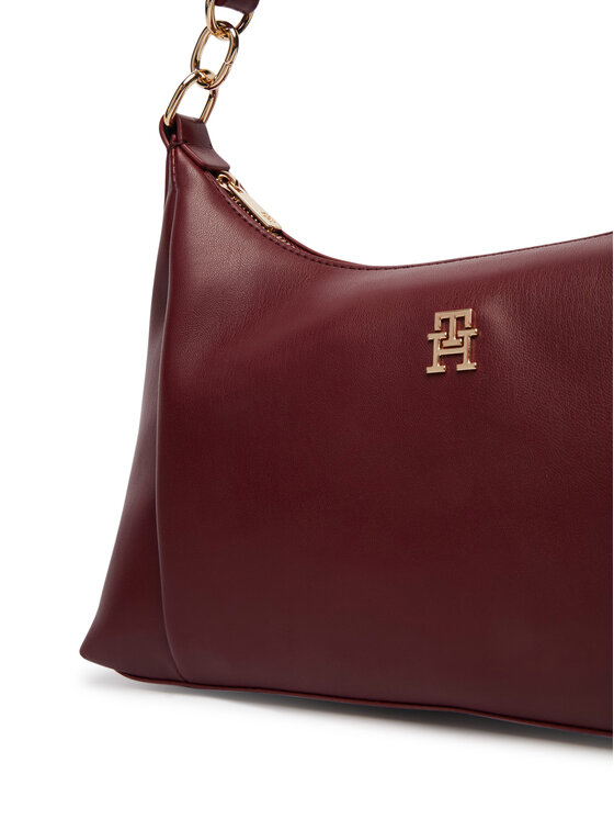Tommy Hilfiger Tommy Hilfiger Kabelka Th Essential Shoulder Bag AW0AW18374 Bordó