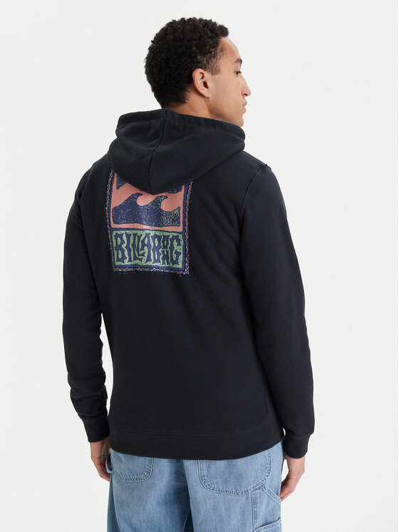 Billabong Billabong Mikina Stamp EBYSF00186 Čierna Regular Fit