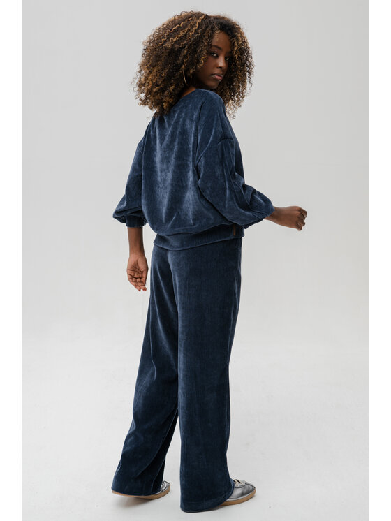 blue shadow blue shadow Bluza Naja Granatowy Regular Fit