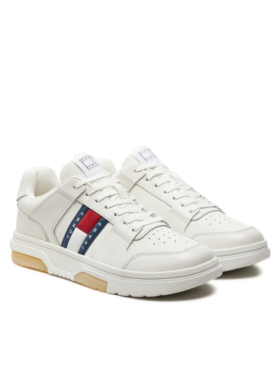 Tommy Jeans Tommy Jeans Laisvalaikio batai The Brooklyn Leather EM0EM01429 Balta