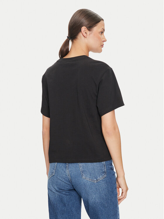 Guess Jeans Guess Jeans T-Shirt W4YI73 K8HM0 Černá Regular Fit