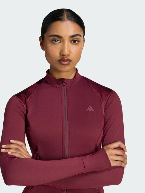 adidas adidas Koszulka techniczna 170068 Bordowy Fitted Fit