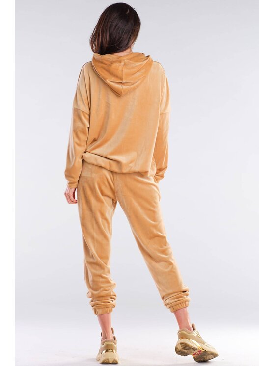 Awama Awama Bluza A420 Beżowy Basic Fit