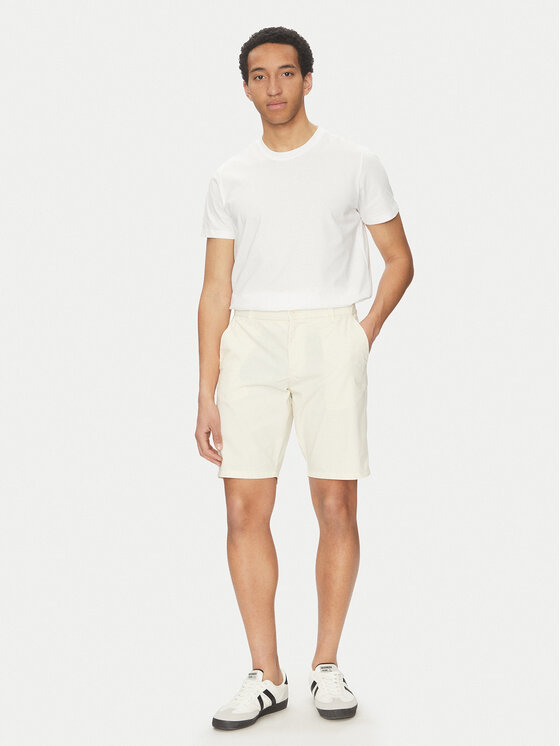 Only & Sons Only & Sons Pantalon scurți din material Skal 22034682 Écru Slim Fit