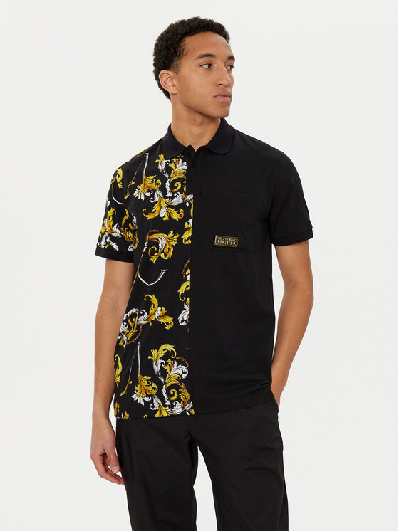 Versace Jeans Couture Versace Jeans Couture Polo 78GAG625 Czarny Regular Fit