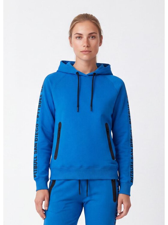 PITBULL PITBULL Bluza TAPE EXPLORY Niebieski Regular Fit