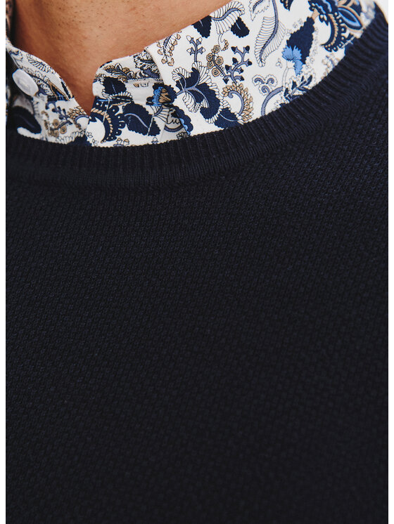 Pako Lorente Pako Lorente Sweter P25WF-2X-001 Granatowy Classic Fit