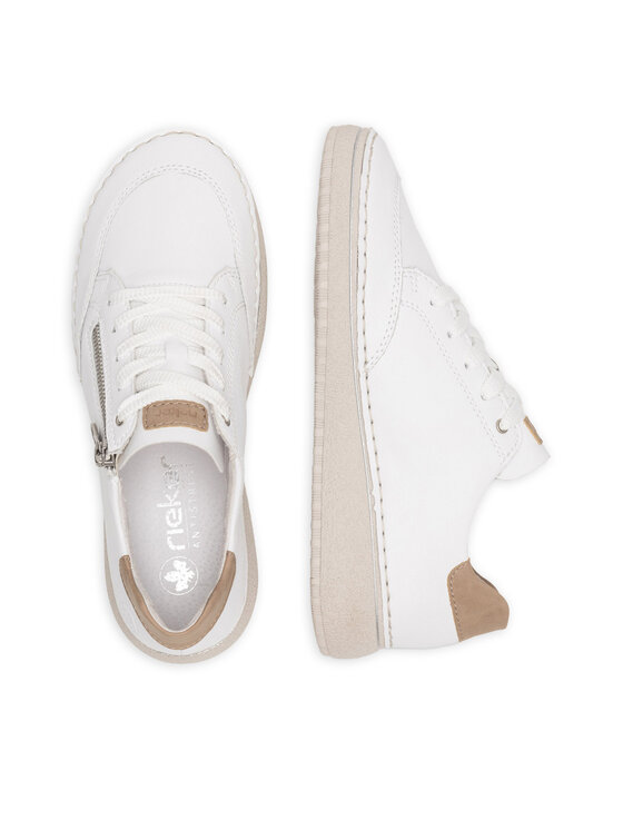 Rieker Rieker Sneakersy 50905-80 Biały